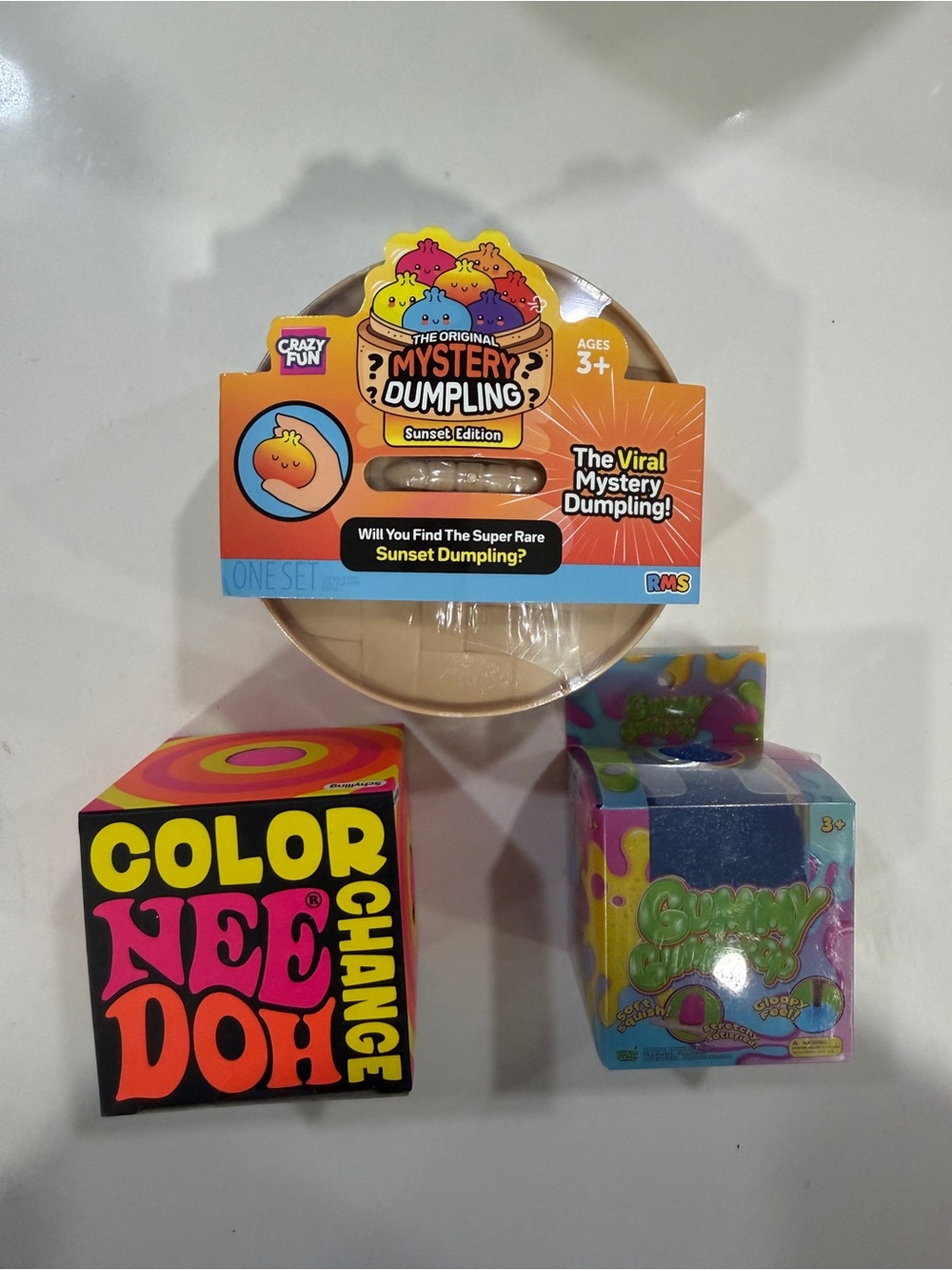 Crazy fun dumpling ,Needoh yellow change color and gummy gumdrops PPNC